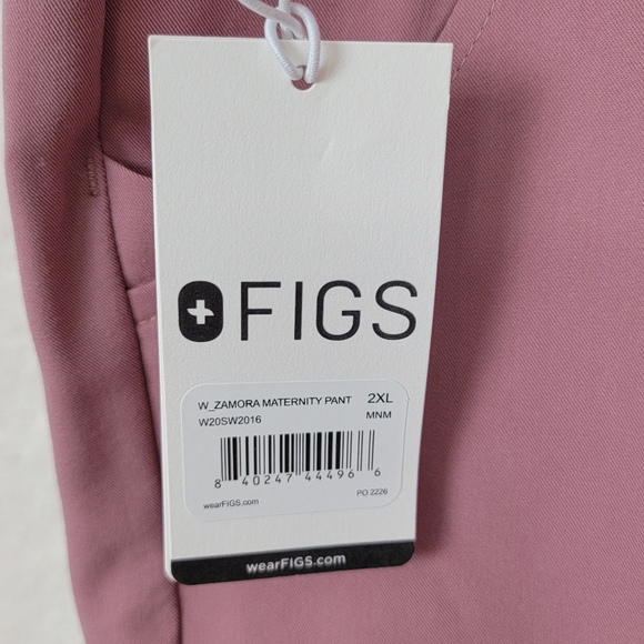 Figs Mineral Mauve Zamora Maternity Jogger Scrub Pants Sz 2XL Plus Size NEW - Picture 7 of 13